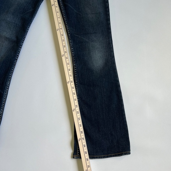 Silver Jeans Womens 28 x 33 Tuesday Low Rise Embroidered Boot Cut Dark Wash Blue - Picture 13 of 16